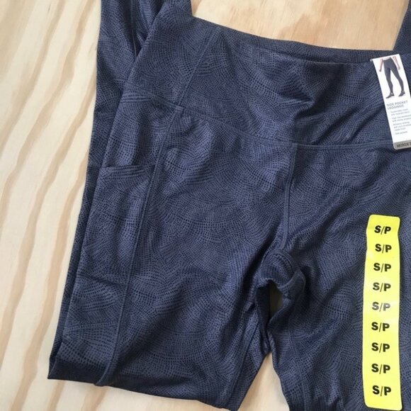 Mondetta Luxury Performance  Purple Grey Leggings women size S - Picture 9 of 15